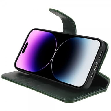 Nordic Covers iPhone 14 Pro Max Kotelo Essential Leather Juniper Green