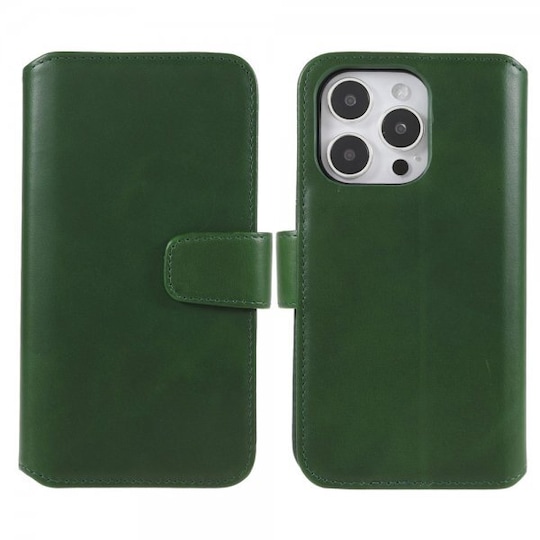 Nordic Covers iPhone 14 Pro Kotelo Essential Leather Juniper Green