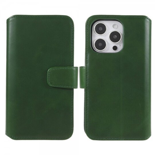 Nordic Covers iPhone 14 Pro Max Kotelo Essential Leather Juniper Green