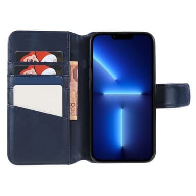 Nordic Covers iPhone 14 Pro Kotelo Essential Leather Heron Blue