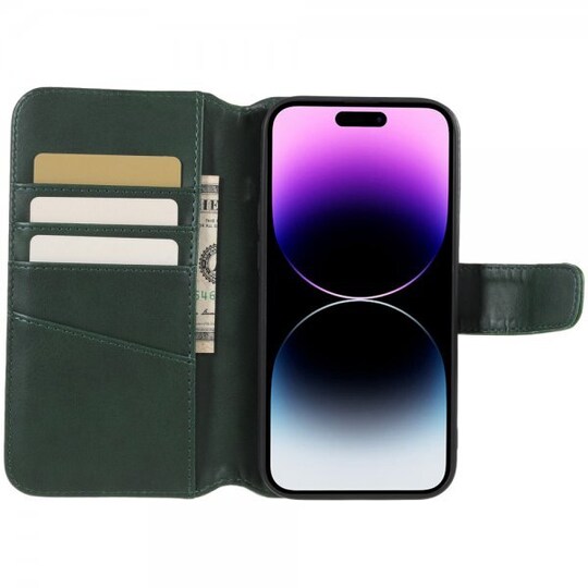 Nordic Covers iPhone 14 Pro Kotelo Essential Leather Juniper Green