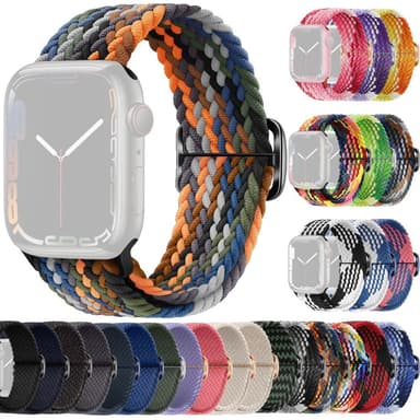 SKALO Punottu -ranneke Apple Watch 42/44/45/49mm - Camoflage 1