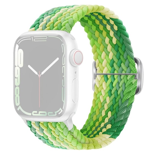 SKALO Punottu -ranneke Apple Watch 42/44/45/49mm - Vihreä-Limenvihreä