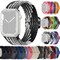 SKALO Punottu -ranneke Apple Watch 38/40/41mm - Harmaa-Musta