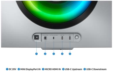 Samsung Odyssey G8 S34BG850S 34" kaareva OLED näyttö (hopea)