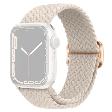 SKALO Punottu -ranneke Apple Watch 38/40/41mm - Valkoinen