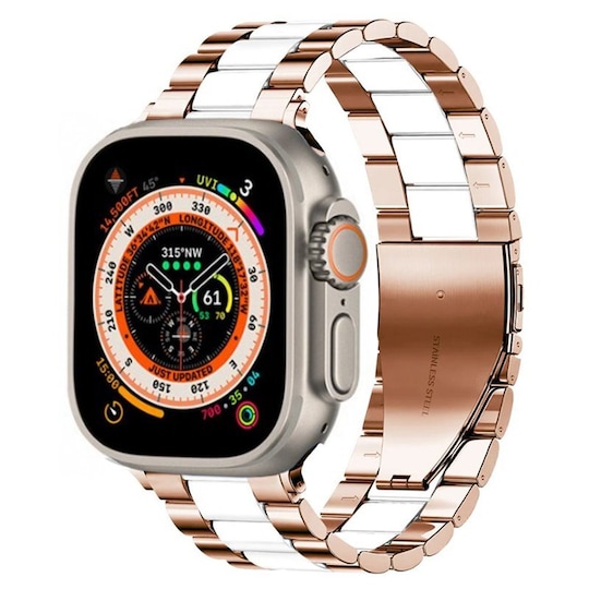 ranneke ruostumatonta terästä Apple Watch Ultra (49mm) - Rosewhite