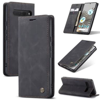 CaseMe Smart Magnet FlipCase Google Pixel 7 Pro - Musta