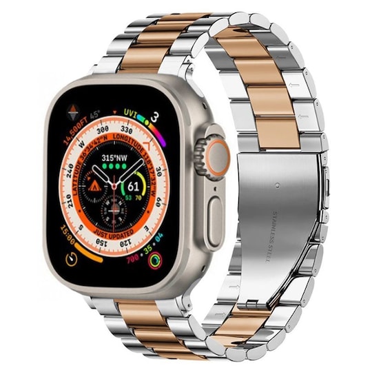 ranneke ruostumatonta terästä Apple Watch Ultra (49mm) - Silverrose