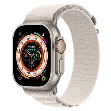 Artic Elastinen nailon ranneke Apple Watch Ultra (49mm) - Starlight