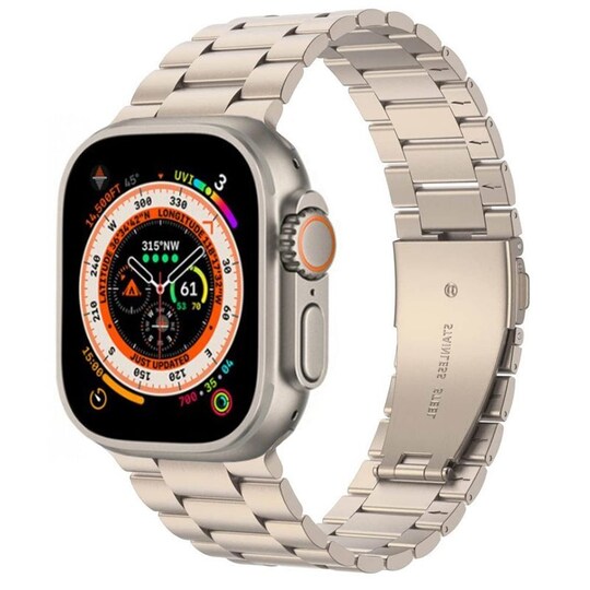 ranneke ruostumatonta terästä Apple Watch Ultra (49mm) - Starlight