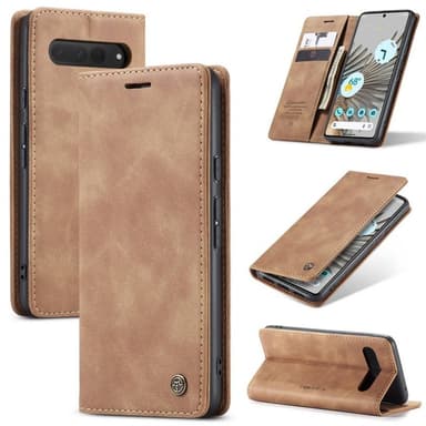 CaseMe Smart Magnet FlipCase Google Pixel 7 Pro - Ruskea