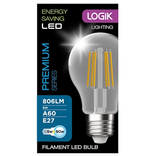 Logik LED-lamppu LL6E27F16