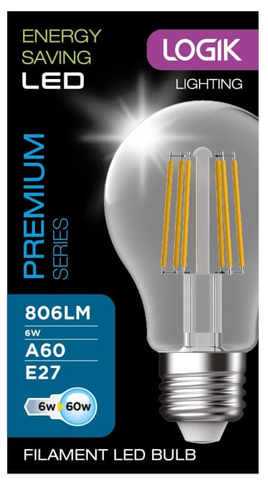 Logik LED-lamppu LL6E27F16