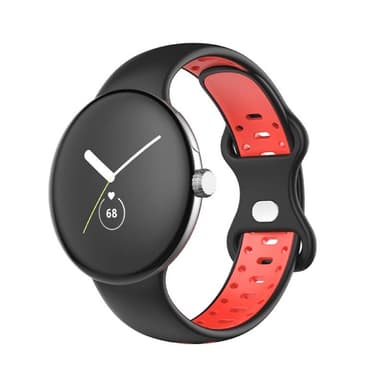 Twin Sport ranneke Google Pixel Watch (41mm) - Musta/punainen
