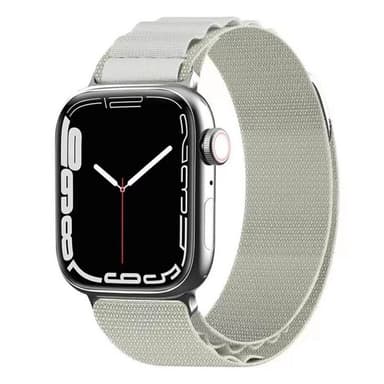 Artic Elastinen nailon ranneke Apple Watch 7 (41mm) - Starlight