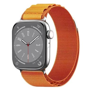 Artic Elastinen nailon ranneke Apple Watch 8 (41mm) - Oranssi