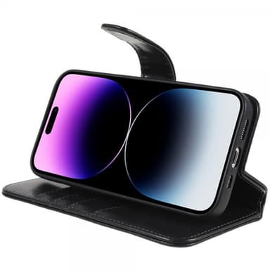 Nordic Covers iPhone 14 Pro Max Kotelo MagLeather Raven Black