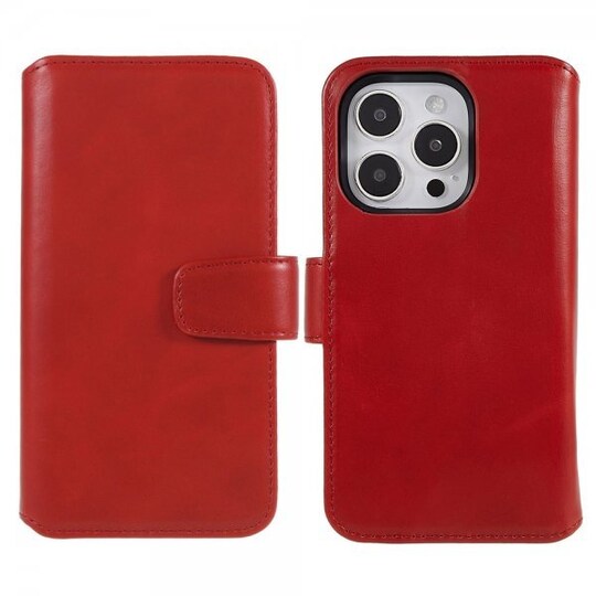Nordic Covers iPhone 14 Pro Max Kotelo MagLeather Poppy Red