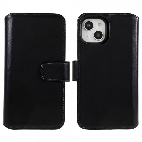 Nordic Covers iPhone 14 Kotelo MagLeather Raven Black