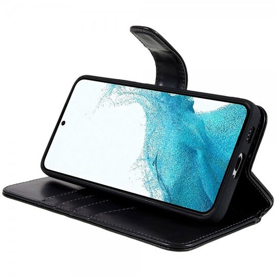 Nordic Covers Samsung Galaxy S22 Plus Kotelo MagLeather Raven Black