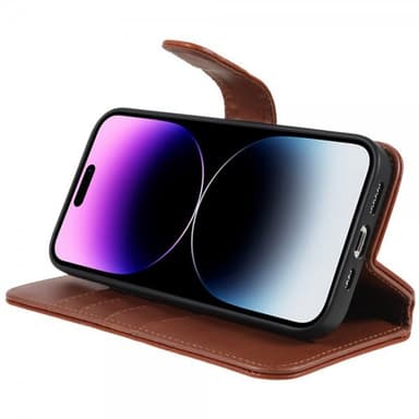Nordic Covers iPhone 14 Pro Kotelo MagLeather Maple Brown