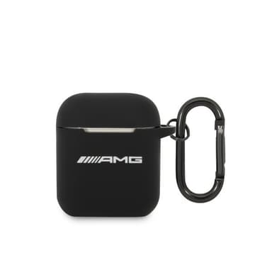 AMG AirPods 1/2 Kuori Liquid Silicone Musta