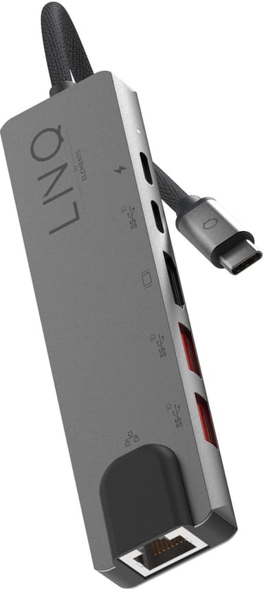LinQ 6-in-1 Pro moniporttinen hubi