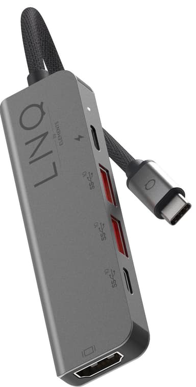 LinQ 5-in-1 Pro moniporttinen hubi