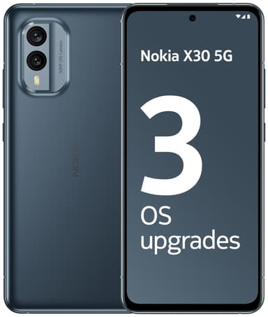 Nokia X30 5G älypuhelin 6/128 GB (sininen)