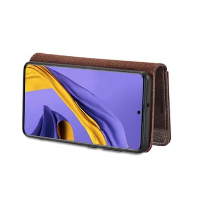 DG.MING Split nahkainen lompakkokotelo Samsung Galaxy A51 - Harmaa