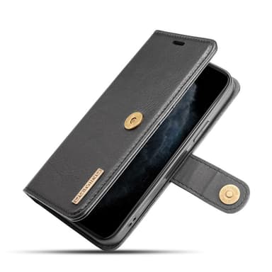 DG.MING iPhone 12 Pro Max tyylikäs lompakkokotelo - musta