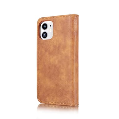 DG.MING iPhone 12 Mini Tyylikäs Lompakkokotelo - Ruskea