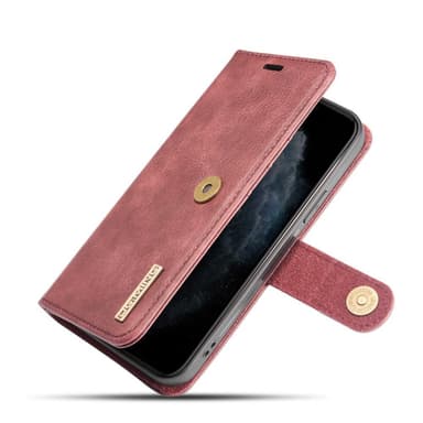 DG.MING iPhone 12 Pro Max tyylikäs lompakkokotelo - punainen