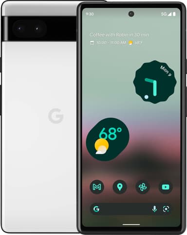 Google Pixel 6a älypuhelin 6/128 GB (Chalk)