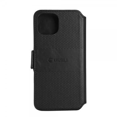 Krusell iPhone 14 Plus Kotelo Leather PhoneWallet Musta