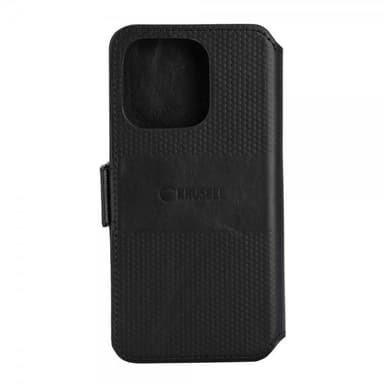 Krusell iPhone 14 Pro Kotelo Leather PhoneWallet Musta