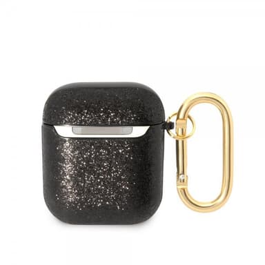 Guess AirPods 1/2 Kuori Glitter Flakes Musta