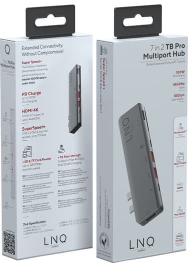 LinQ 7-i-2 Pro USB-C hubi