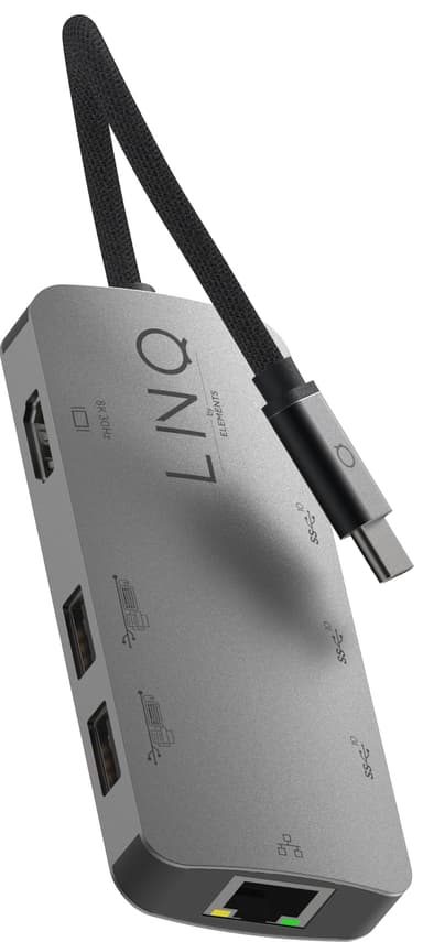 LinQ 8in1 8K Pro USB-C hubi