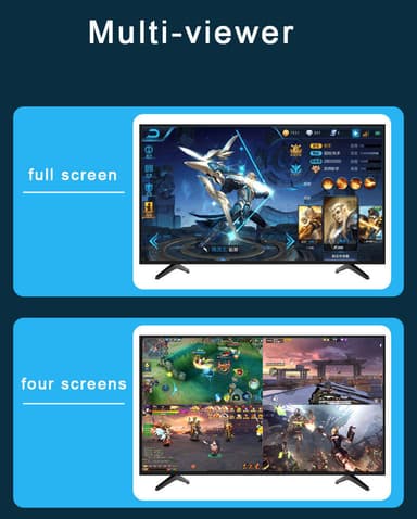 NÖRDIC HDMI skaalauskytkin 4-1 Multiviewerilla 4K30hz HDCP1.4