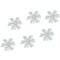 Joulun lumihiutalekoriste 6 kpl Valkoinen 6 cm