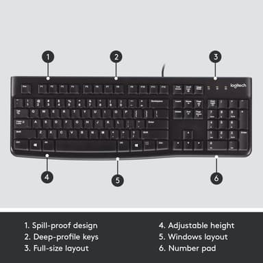 Logitech K120 näppäimistö