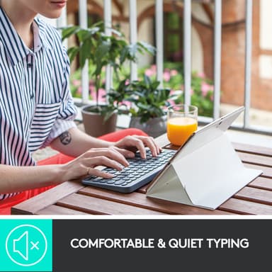 Logitech K380 Bluetooth langaton näppäimistö (harmaa)