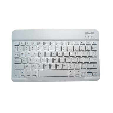 Langaton Bluetooth-näppäimistö Neliönmuotoinen näppäinsuojus Valkoinen 10 inch