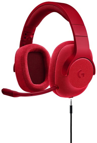 Logitech G433 Gaming Headset (punainen)