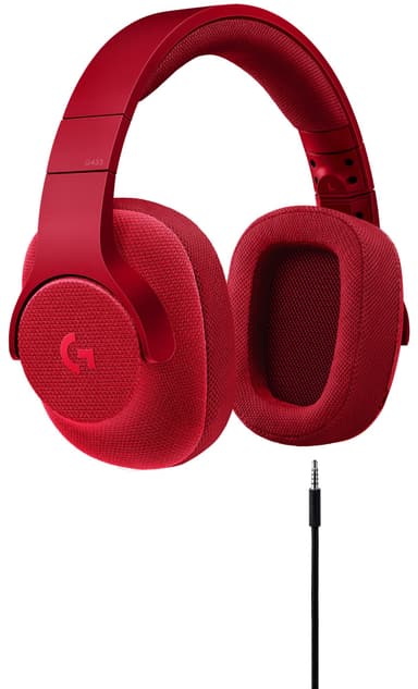 Logitech G433 Gaming Headset (punainen)