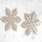 Glitter Christmas Snowflake Ornament 2 kpl Samppanja