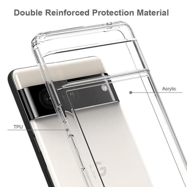 Google Pixel 7 Pehmeä TPU-puhelinkotelo Parannettu neljän kulman putoamista estävä