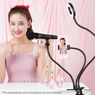 Selfie Ring Light -pidin Lazy Bracket LED-valo Live Stream